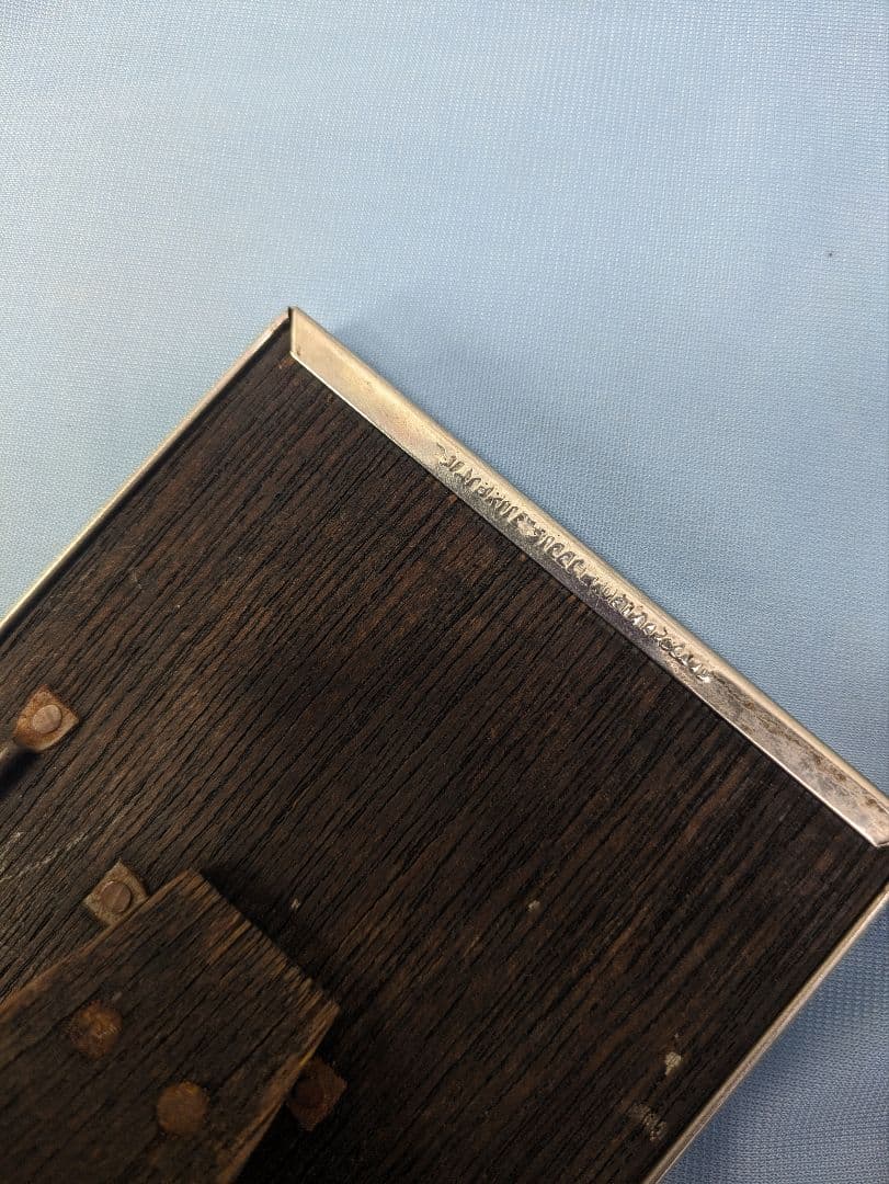 イギリス アンティーク クロームメッキ フォトフレーム ２個セット