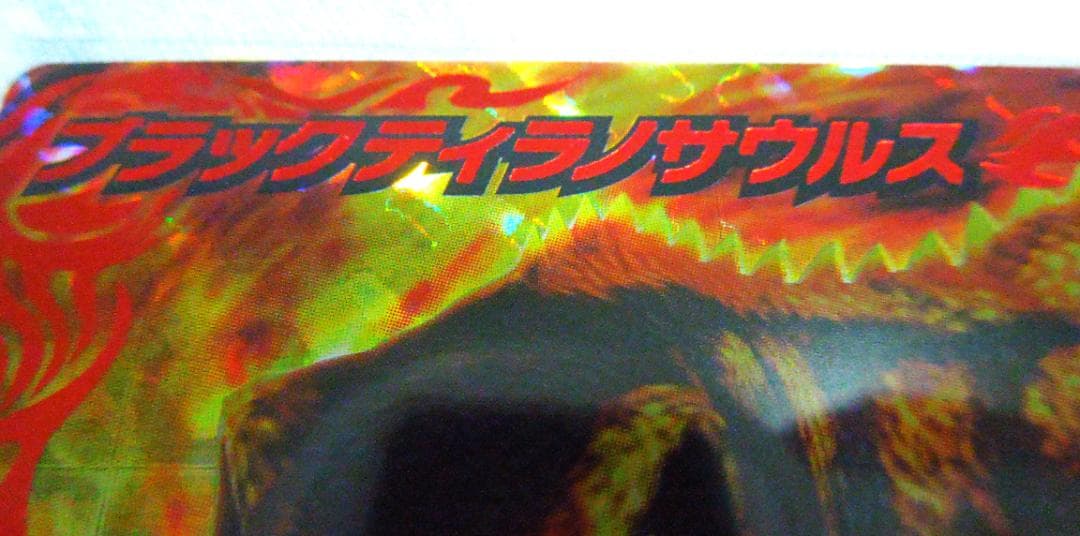 恐竜キング　ブラックティラノサウルス　裏面　ノービス