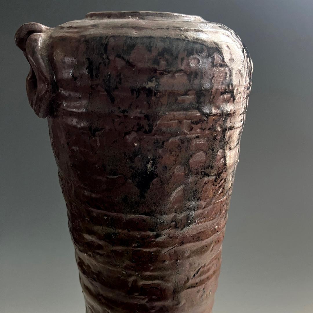 花器 耳付花入 陶器 民藝 伝統工芸 SN25