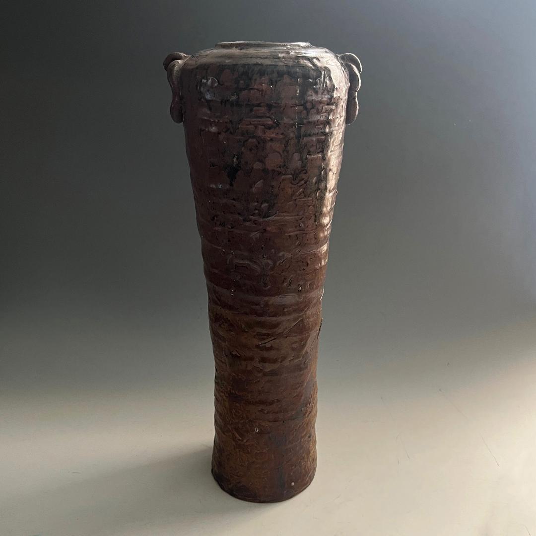 花器 耳付花入 陶器 民藝 伝統工芸 SN25