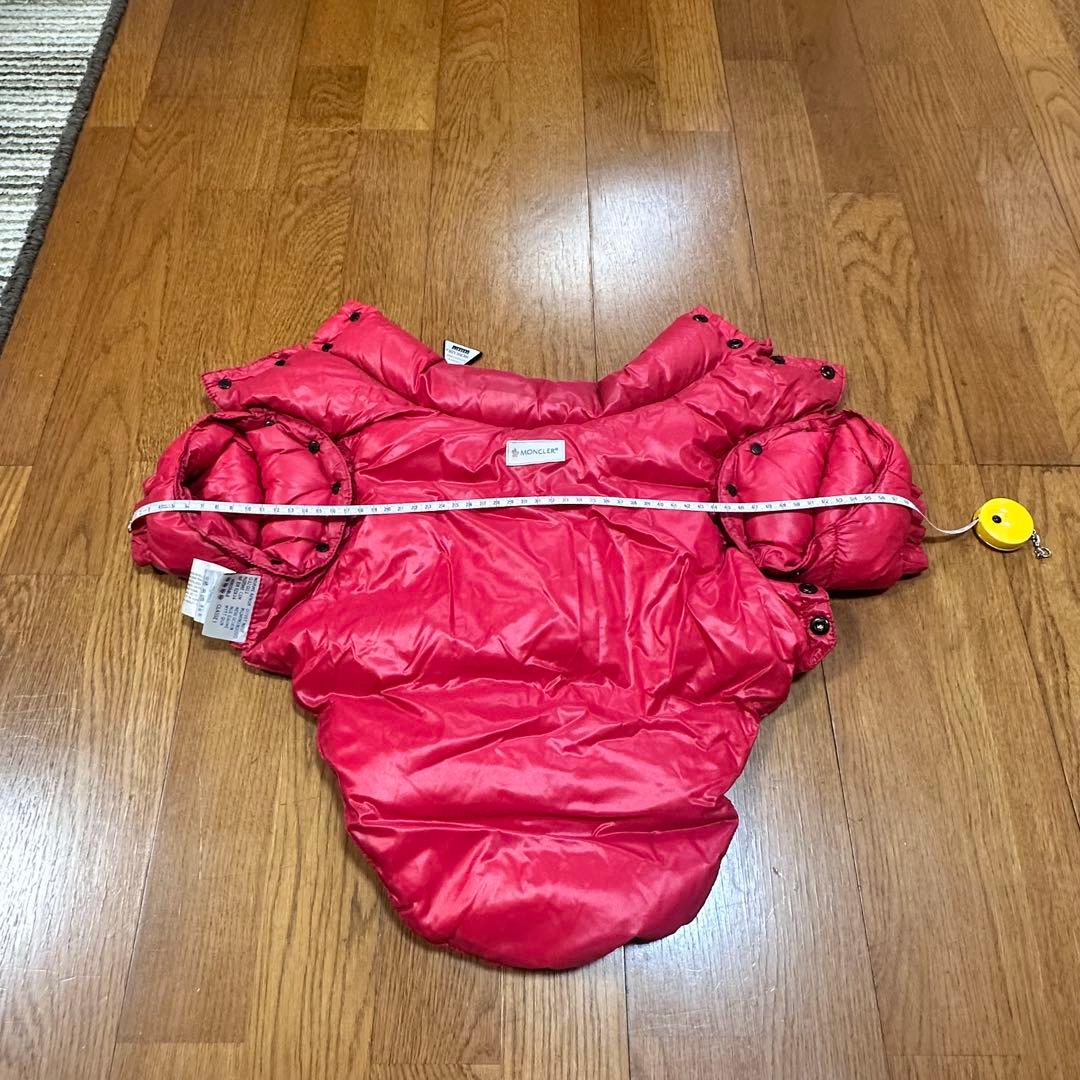 美品 犬用ダウンジャケット モンクレール CHIHUAHUA MONCLER 赤
