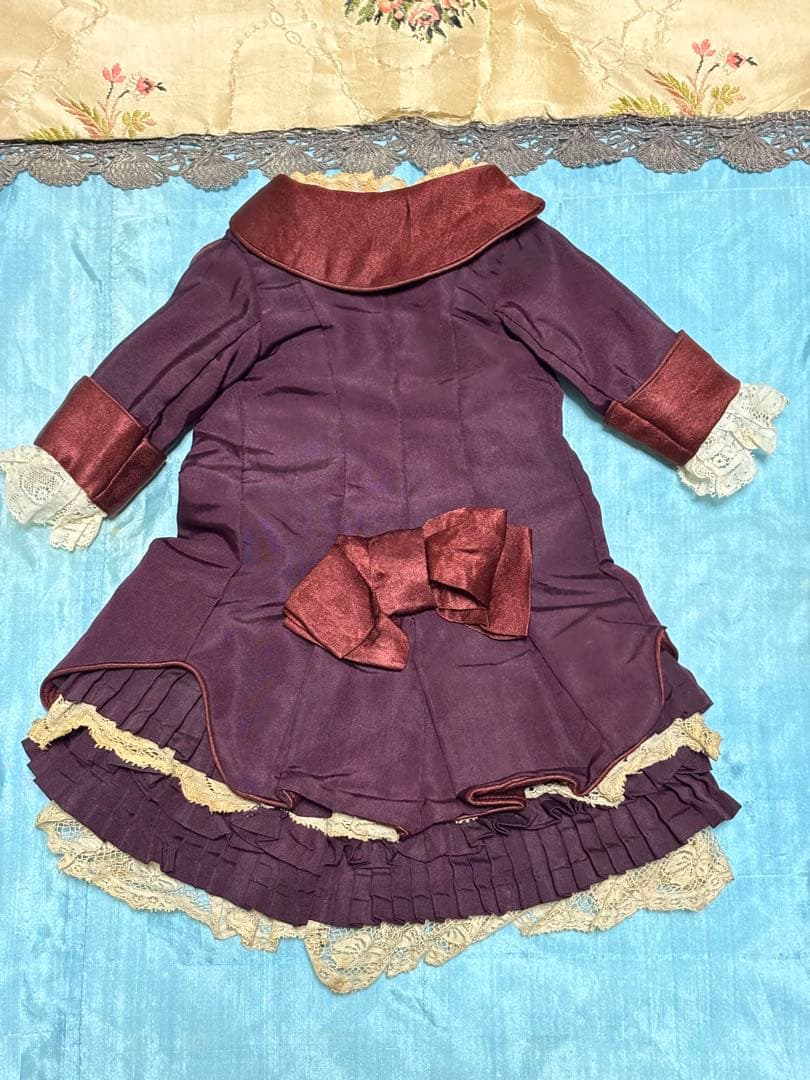 アンティークビスクドール ドレス&ボネセット