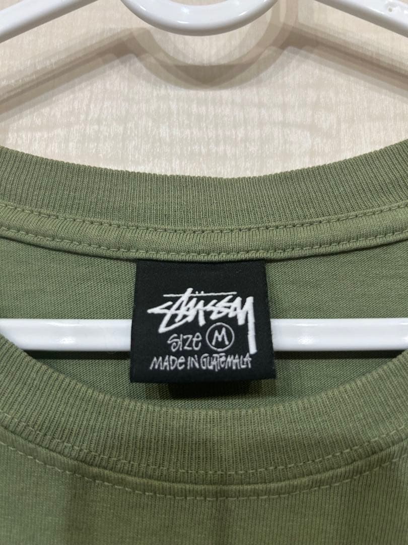 STUSSY オリーブグリーン Tシャツ M