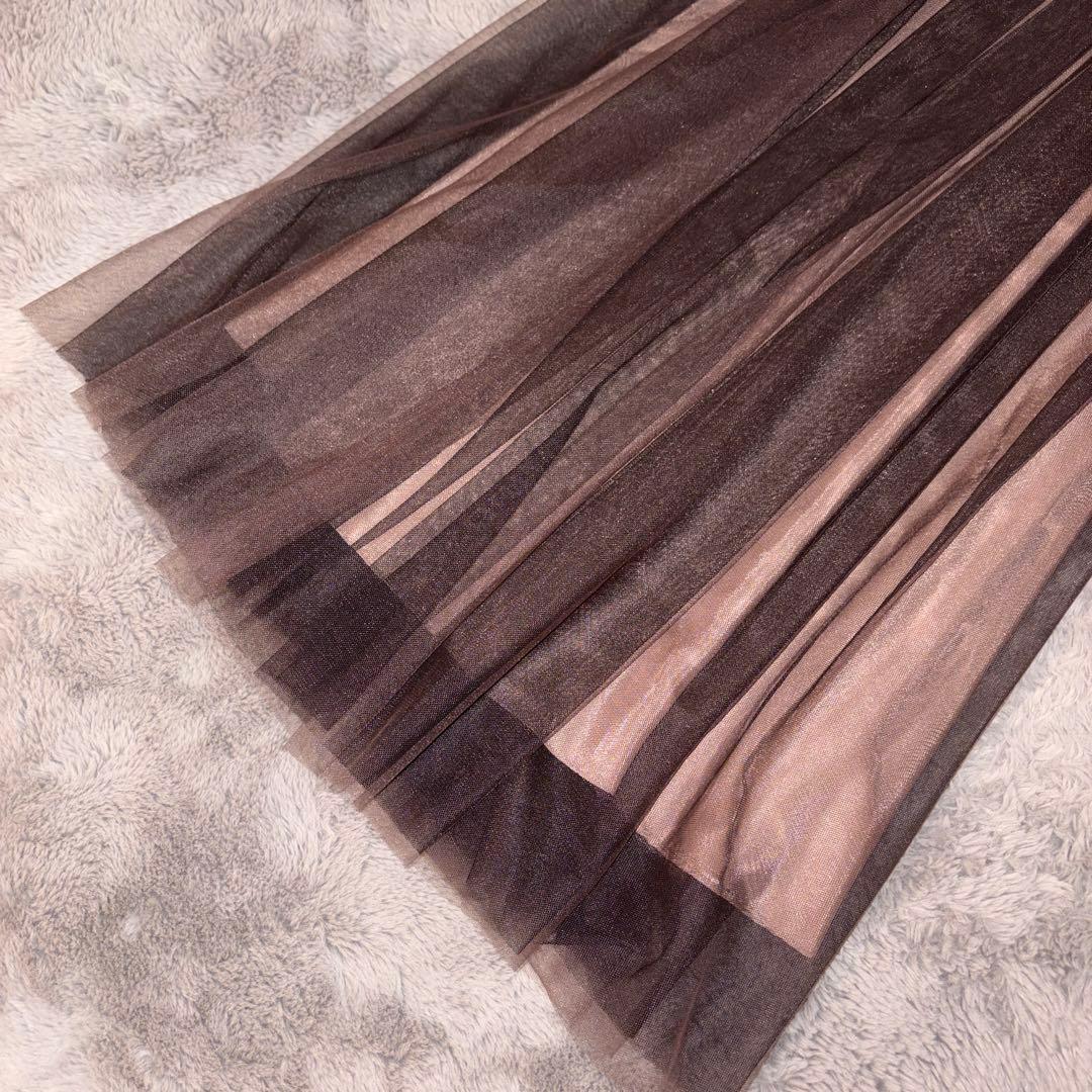 【美品】AIMER エメ オーナメント刺繍レースパーティドレス