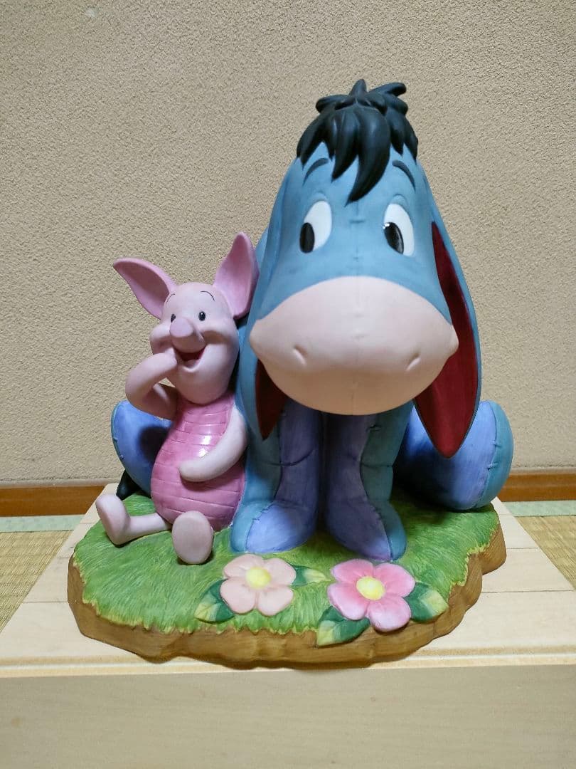 レア　スタチュー　ディズニー　ピグレット＆イーヨー　加藤工芸　置物　インテリア