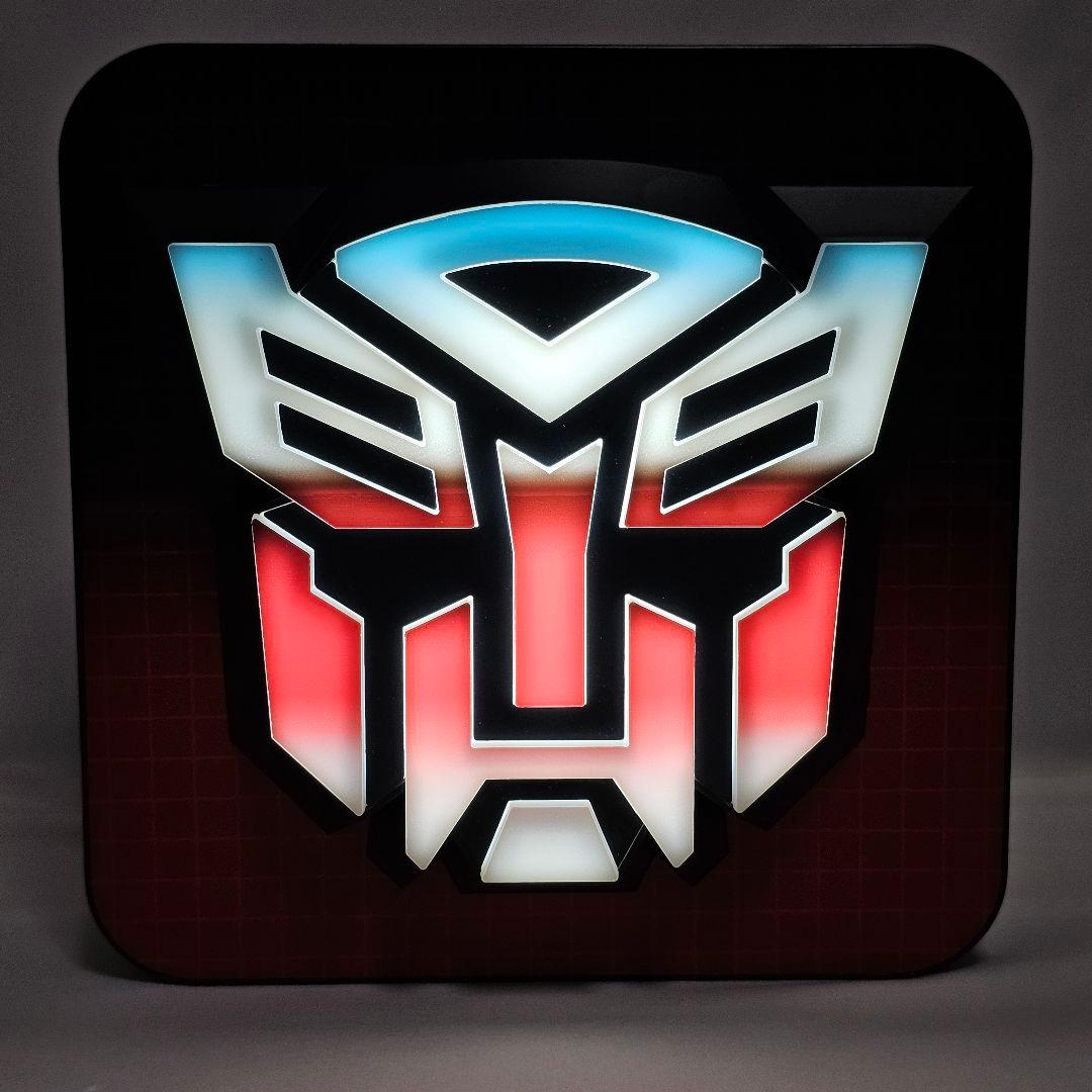 トランスフォーマー　サイバトロン　3Dロゴランプ　ウォールLEDランプ