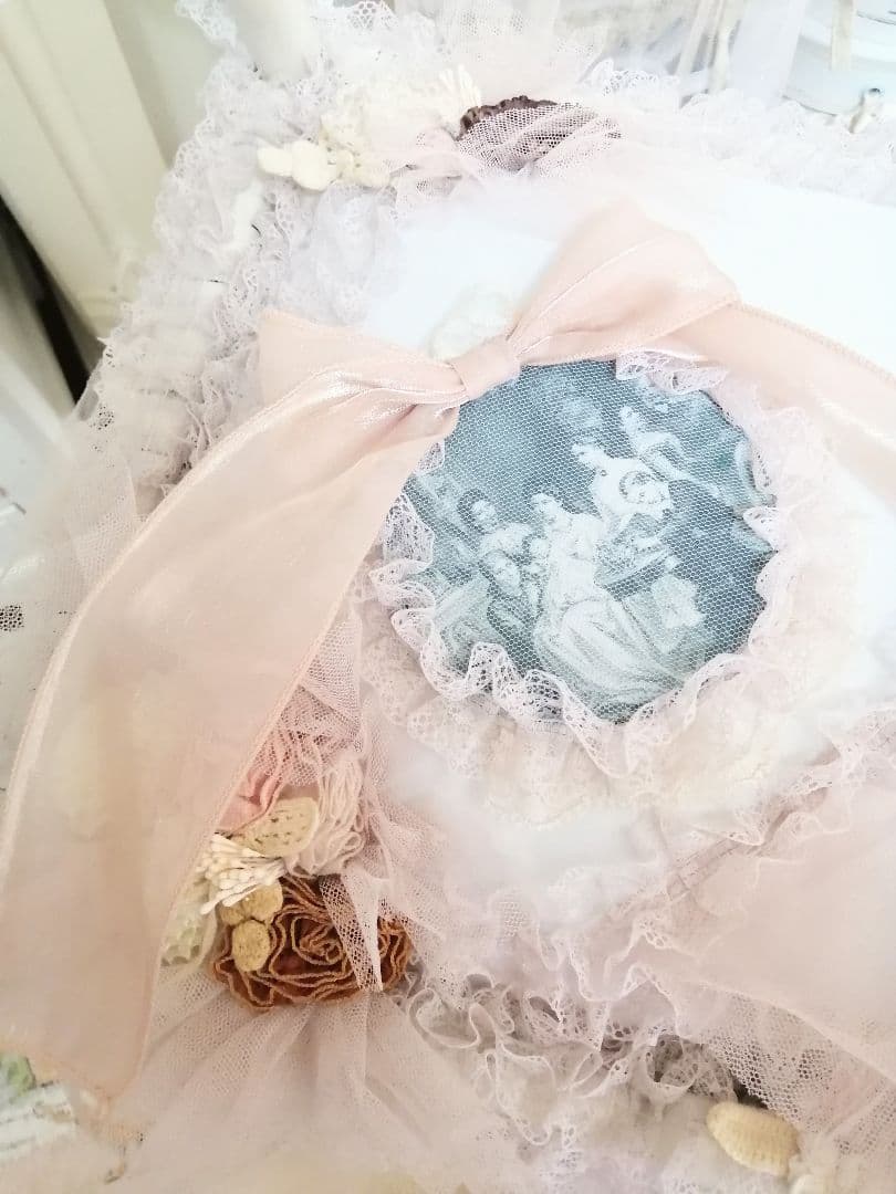 白ラタン♡たっぷり収納♡ホワイト家具♡フリル♡レース♡ミルクペイント♡