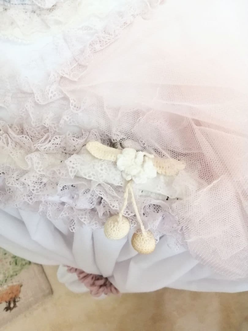 白ラタン♡たっぷり収納♡ホワイト家具♡フリル♡レース♡ミルクペイント♡