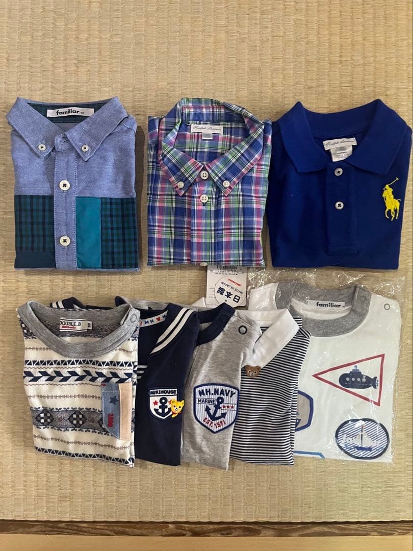 ファミリアなど有名ブランドのみ！ベビー服セット(80〜90cm)