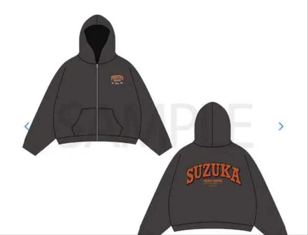 フルーツジッパーOSHI API Zip-up hoodie XL 鎮西寿々歌