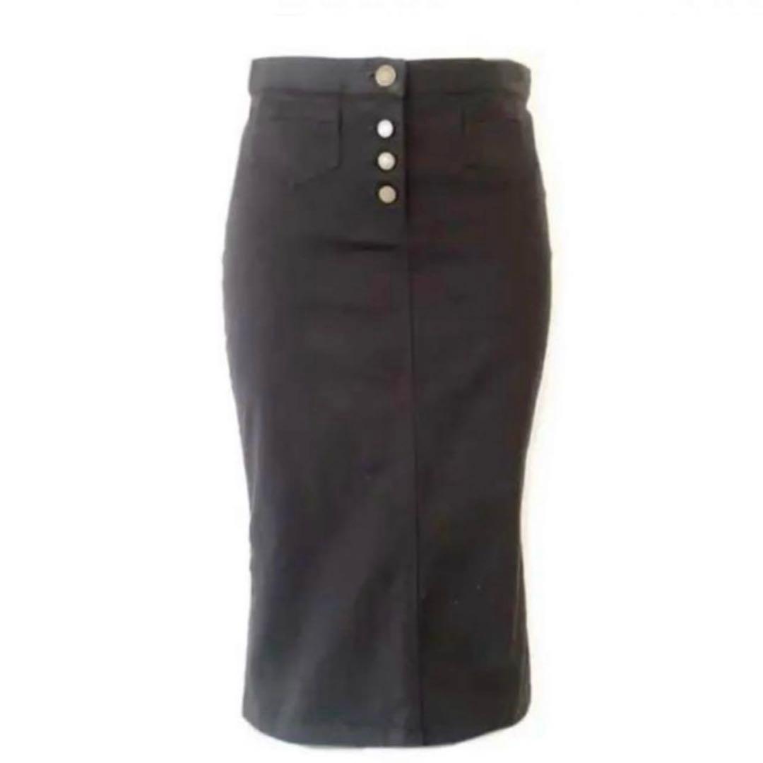 ドルチェ&ガッバーナ ストレッチ　タイト　ひざ丈スカート　前ポケット　38