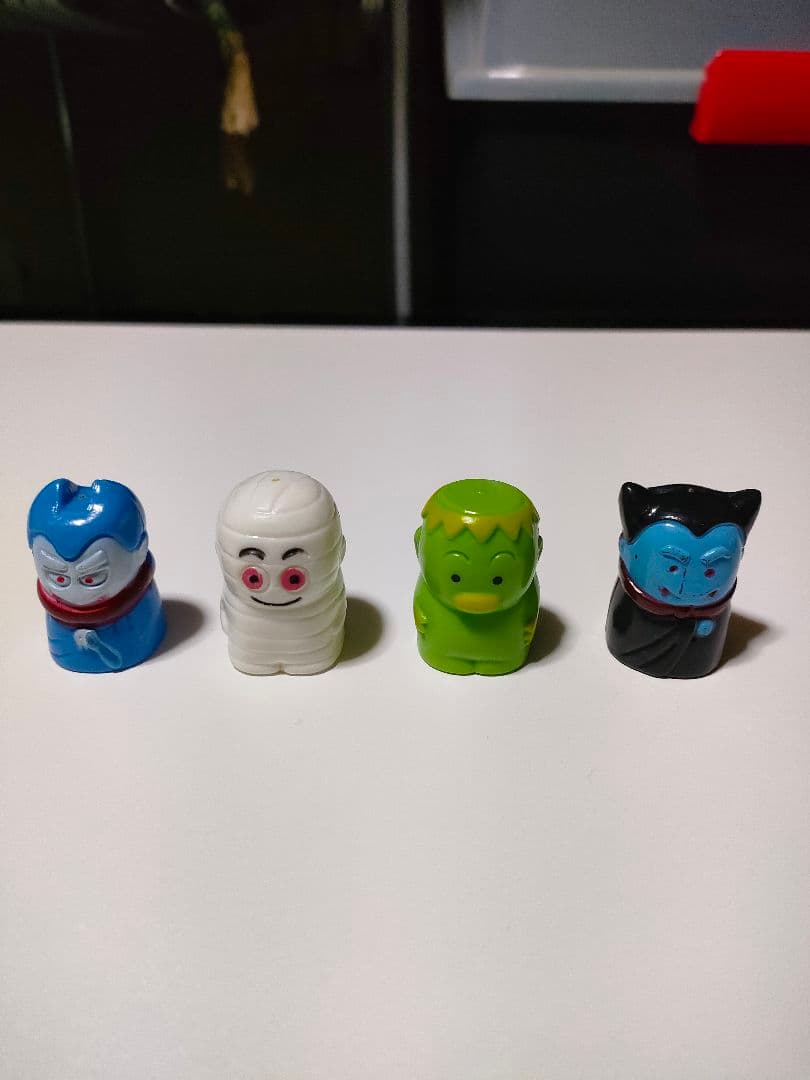 モンスターらんど 4体セット 明治製菓 レトロ 食玩 当時物