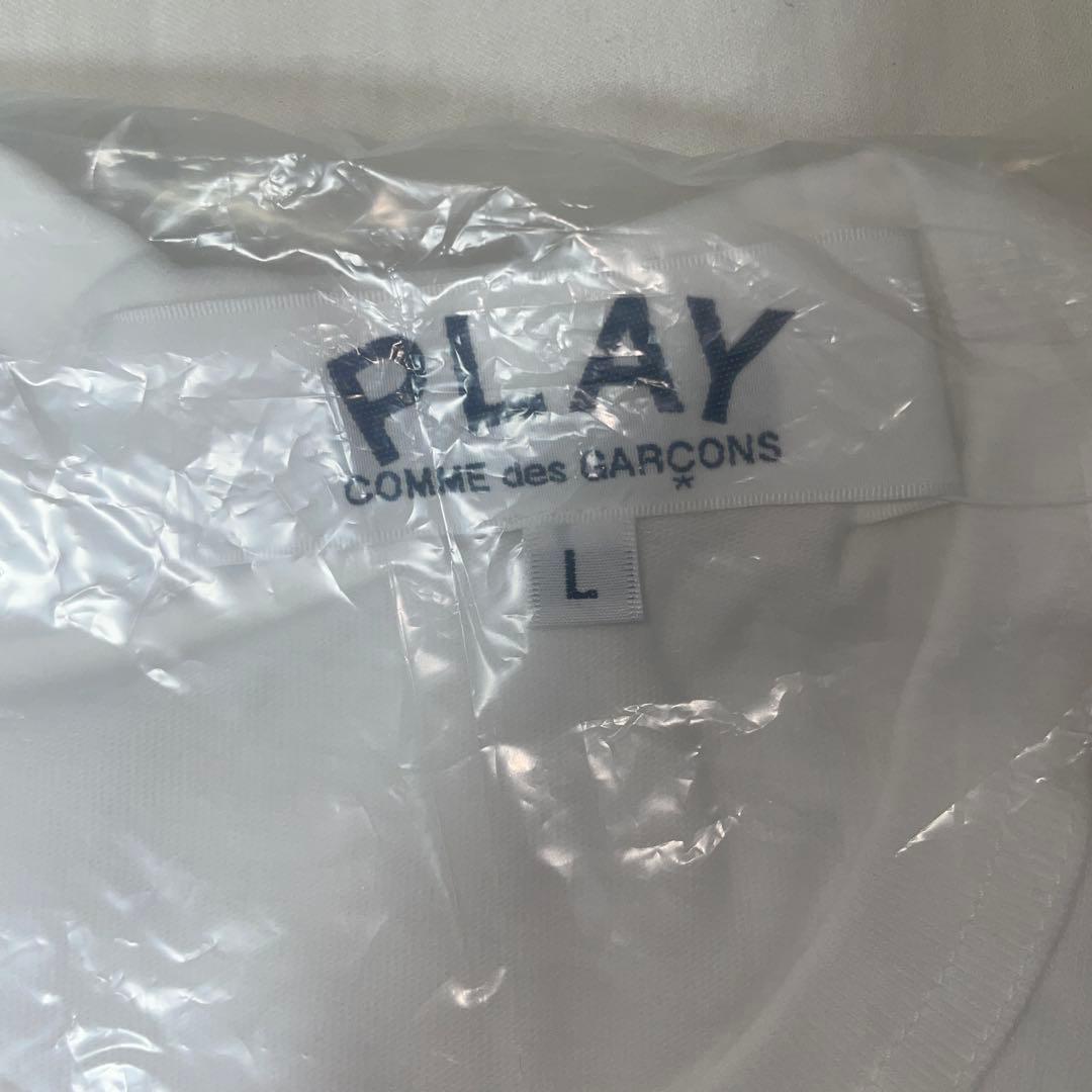新品タグ付きPLAY COMME des GARÇONS ハートロゴTシャツ L