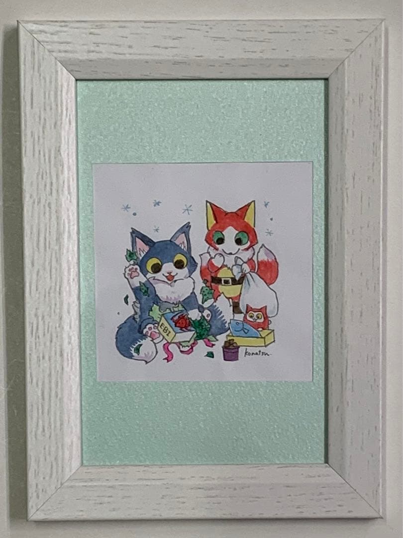 梅*林様 こなつKONATSU限定直筆イラスト小夏屋KONATSUYAネゴラ猫N