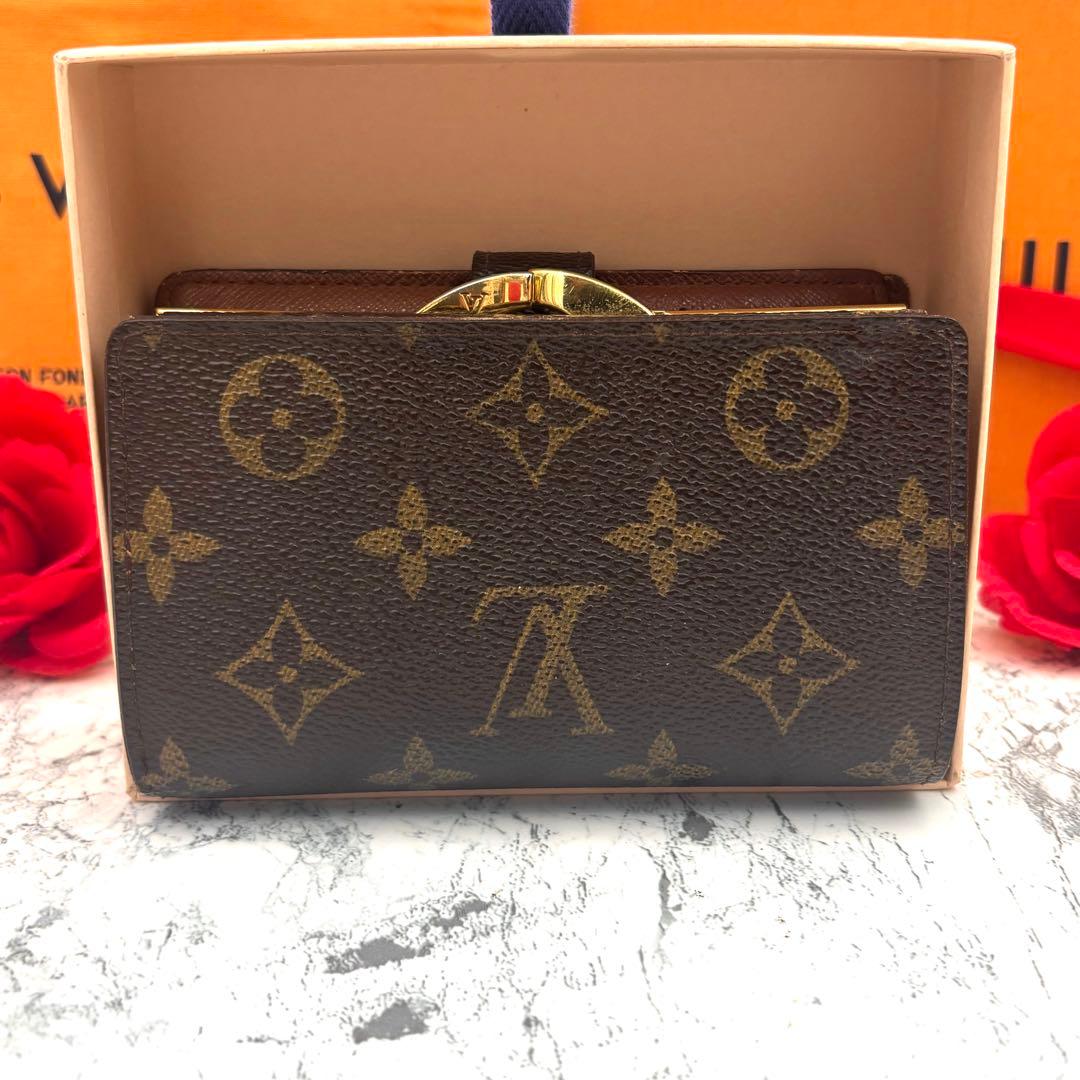 【新型モデル】 ルイヴィトン モノグラム ヴィエノワ がま口 折り財布