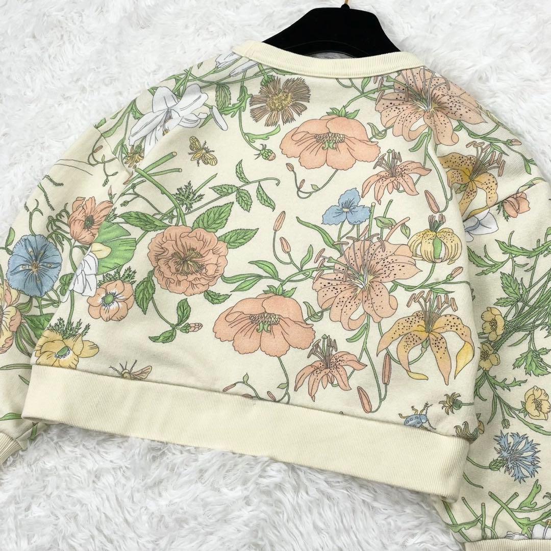 GUCCI グッチ キッズトレーナー 刺繍 GG フラワー テニス柄 サイズ6