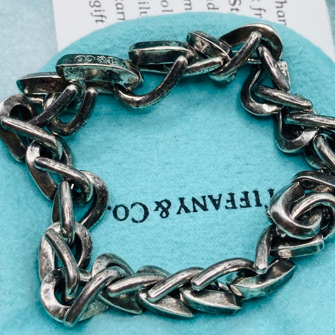 極美品✨ ティファニー ブレスレット フォージ ミディアム AG925 いぶし