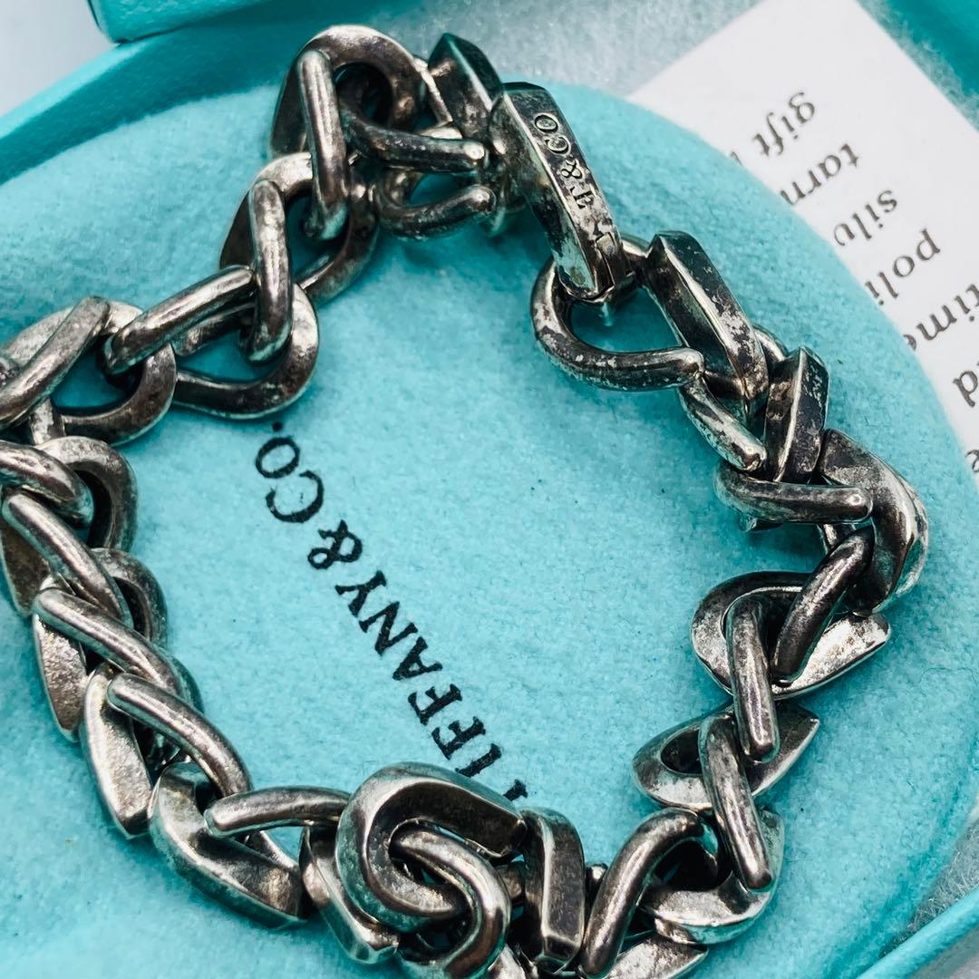 極美品✨ ティファニー ブレスレット フォージ ミディアム AG925 いぶし