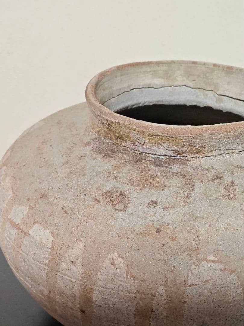 猿投薬壺　須恵器　白瓷　初源灰釉陶器　奈良時代　飛鳥　白鳳　古代　日本の美　稀少