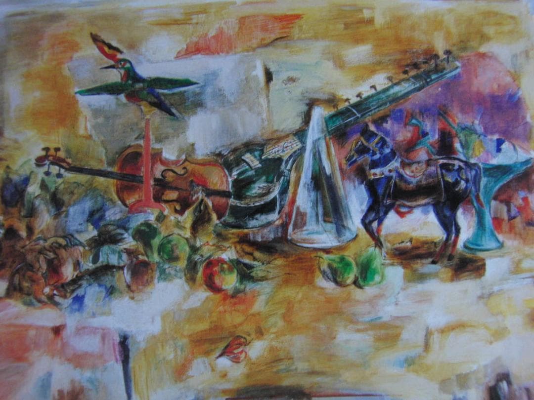 志村節子、【漂泊】、希少な額装用画集より、新品額装付