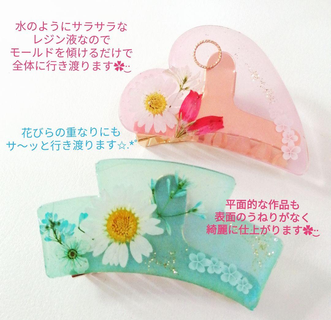 専用レジン液 ユキハナ5本、フルール5本、コーティング剤つき