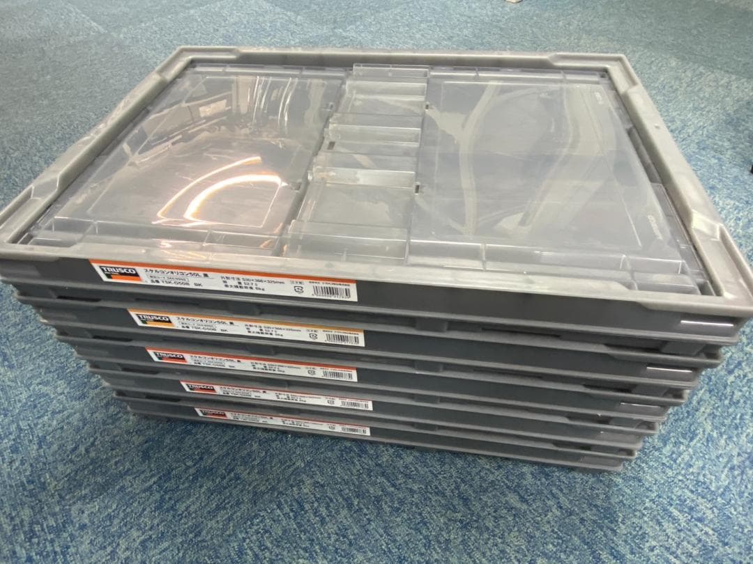 黒２０個TRUSCO　スケルコンオリコン50L 黒　【数量指定可能】