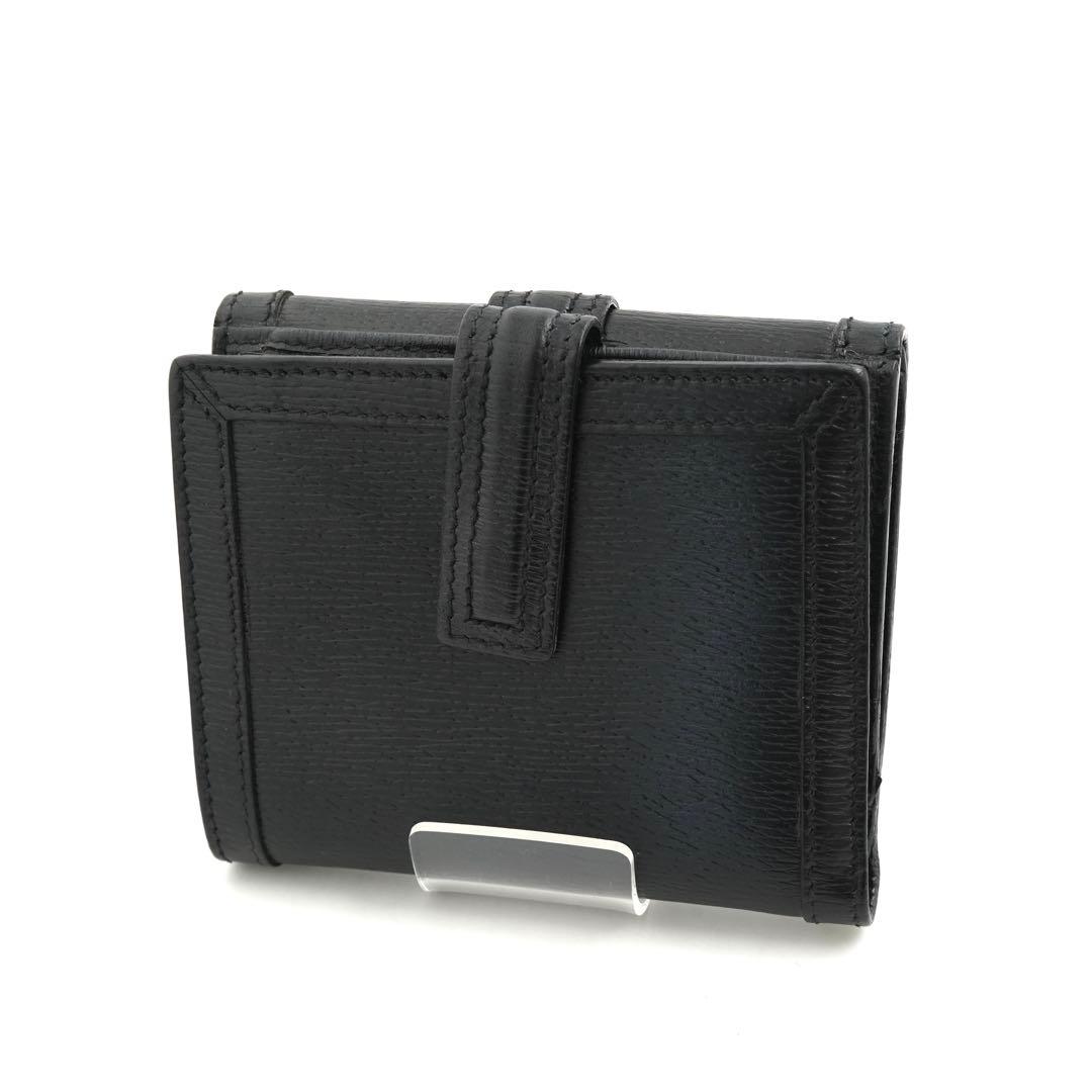 ✨未使用に近い✨　GUCCI ミニ財布　Gロゴ エンボスロゴ 二つ折り　黒色