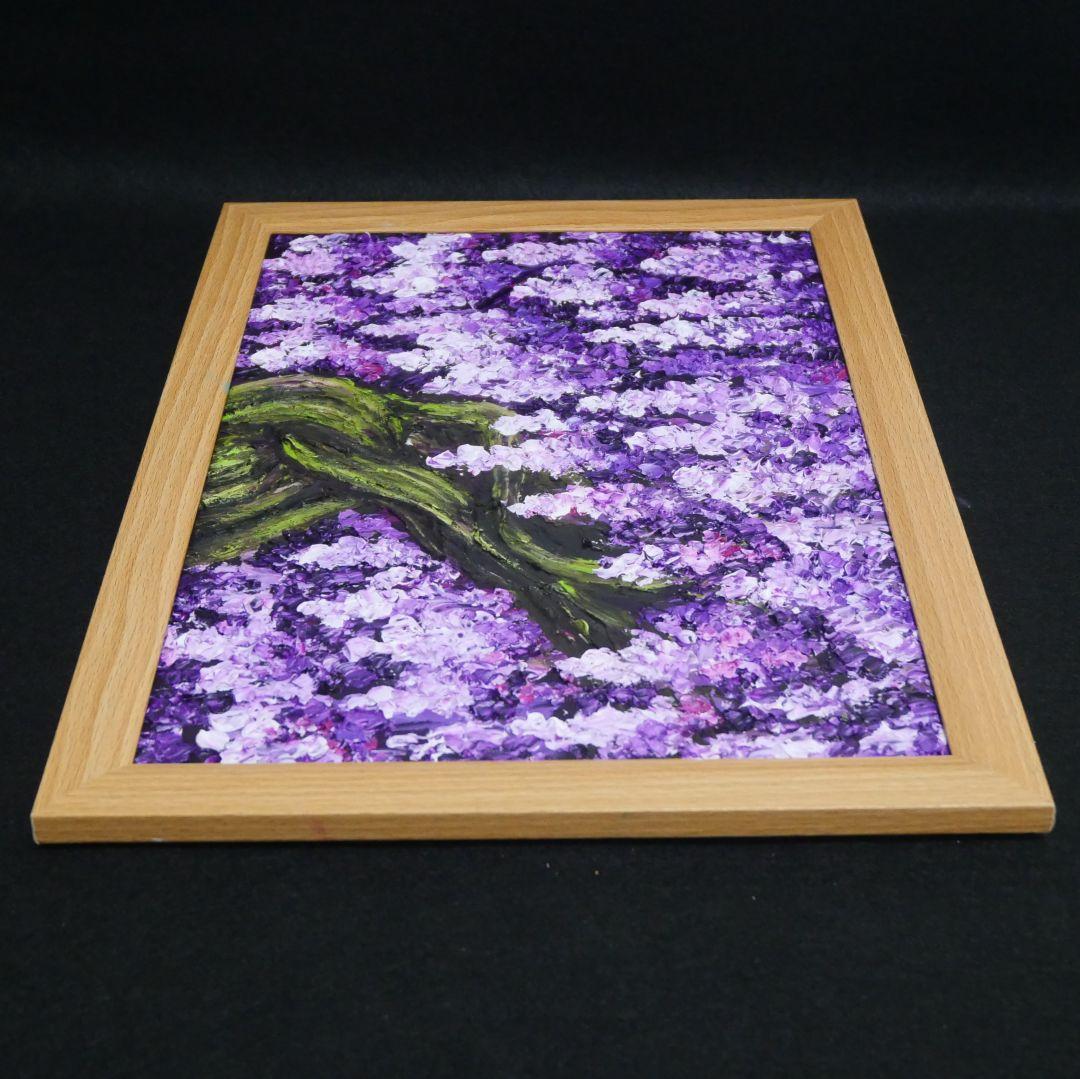 油絵 油彩 油彩画 絵 絵画【藤の花】