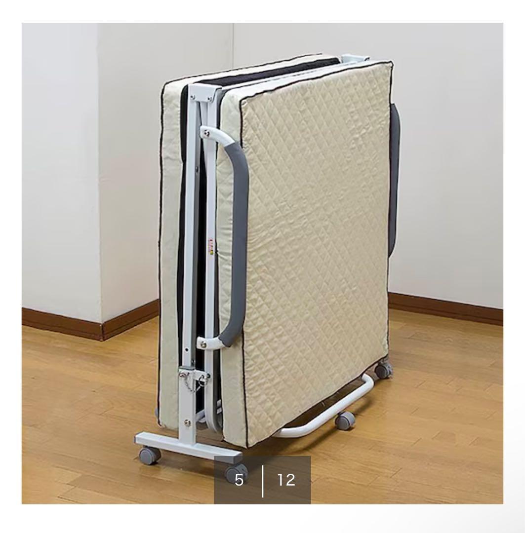 ニトリ コンパクトショートシングル折りたたみベッド(幅98×奥行190cm)