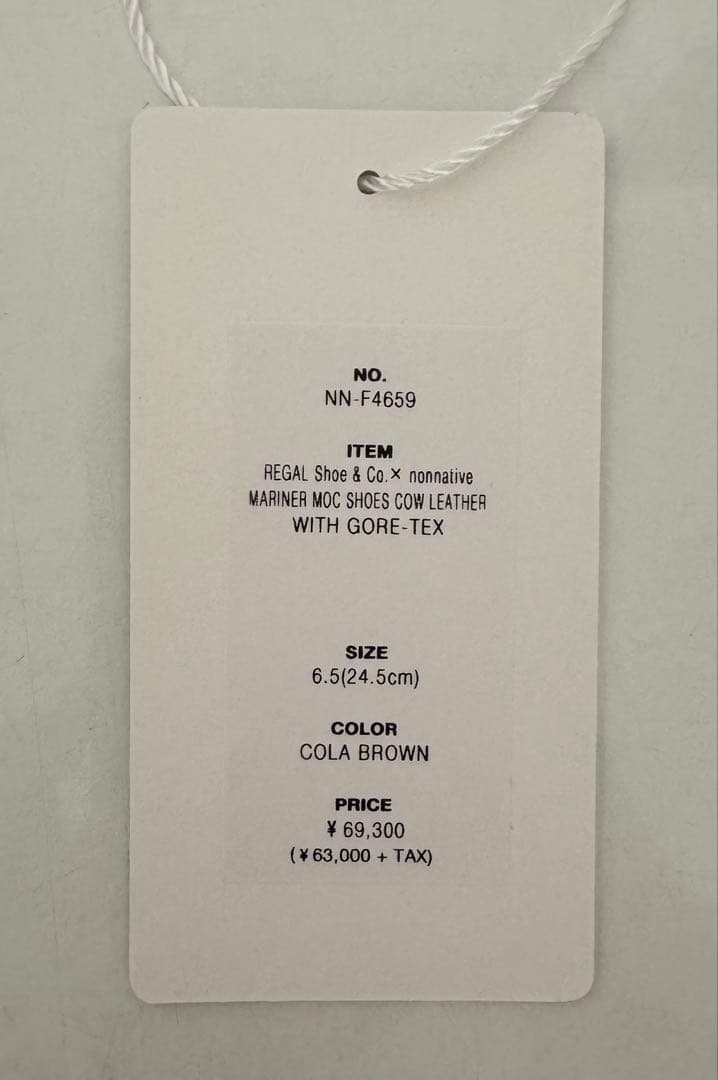 【新品】nonnative REGAL MARINER MOC SHOES