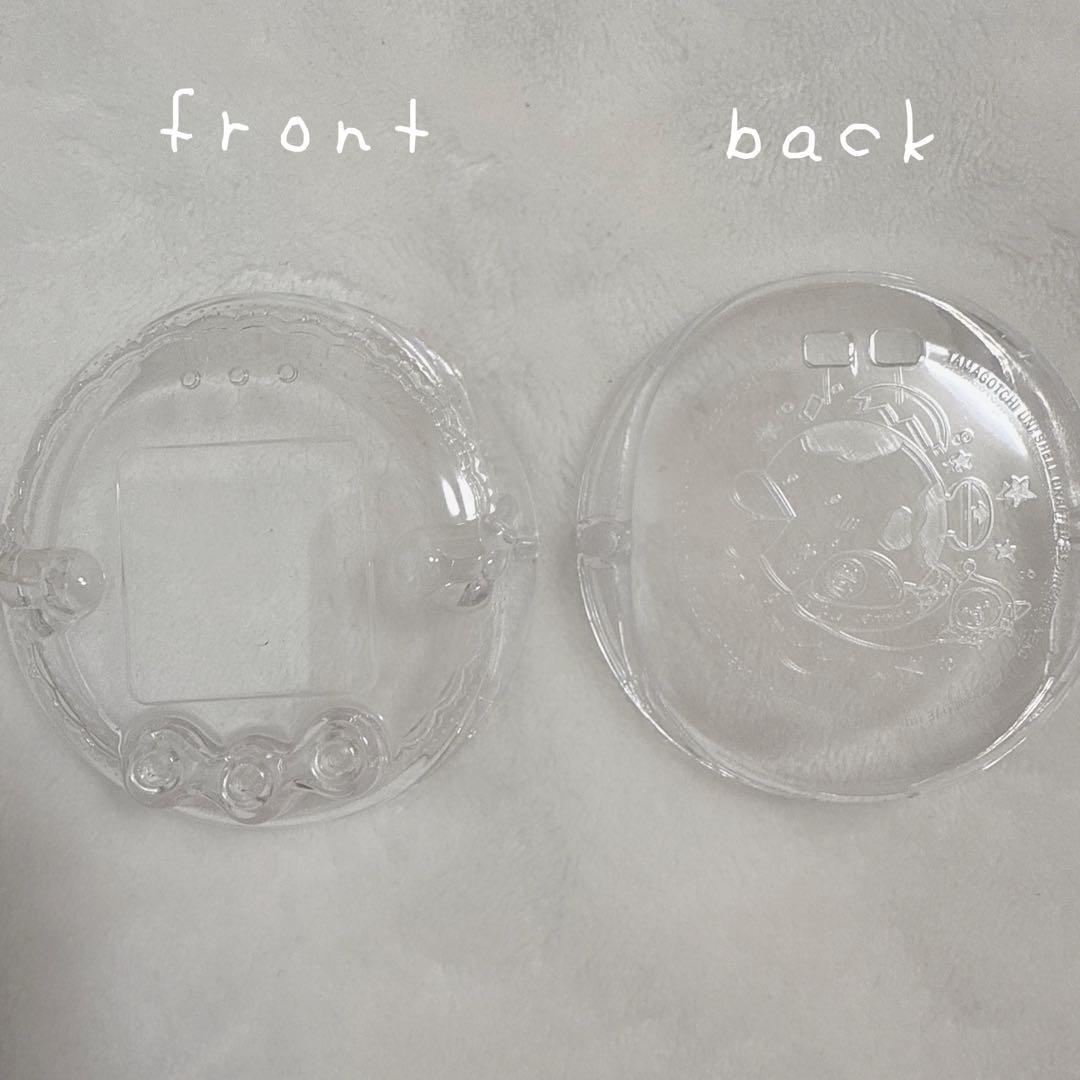 在庫1点のみ♡たまごっち ユニ ハード 全面保護 ケース ボタンつき 透明カバー