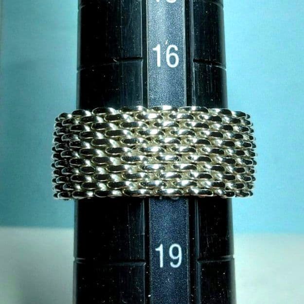 ティファニーサマセットリング 17号～18号　新品仕上げ　ほぼ無傷未使用に近い