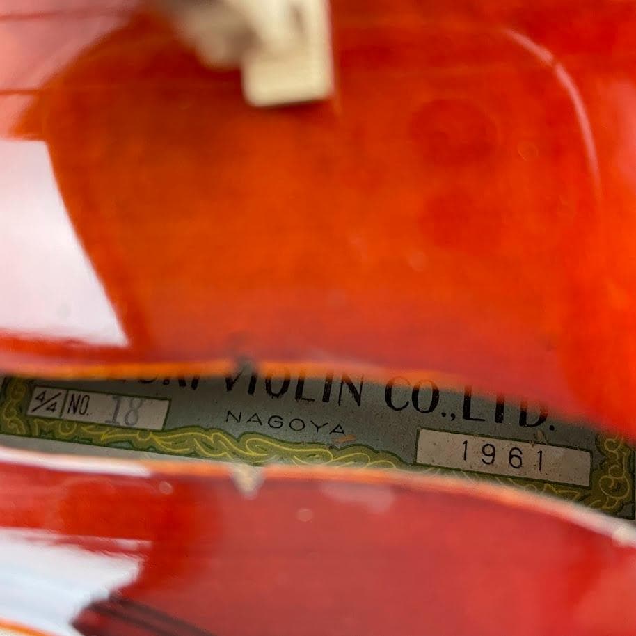 極艶虎杢●鈴木バイオリン● ブルーラベル No.18 4/4 1961年製 希少
