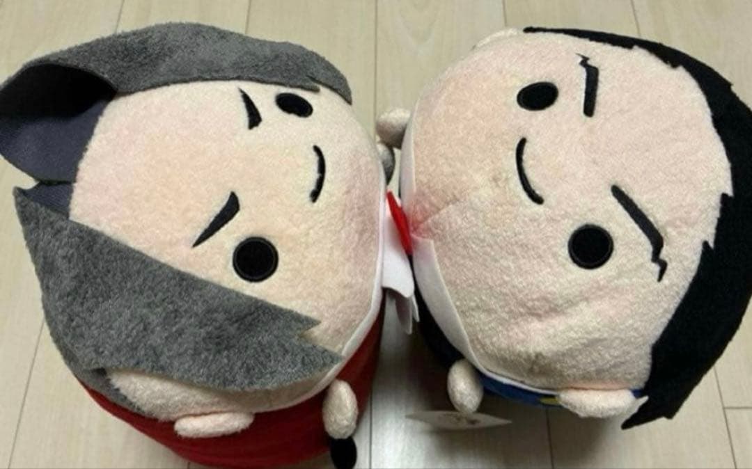 2つセット　カプころん BIGぬいぐるみ 御剣怜侍　成歩堂龍一　逆転裁判