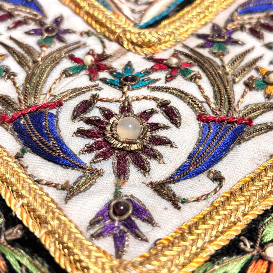 豪華 レア物 宝石絨毯 タペストリー 金糸刺繍絨毯 ジュエリーカーペット