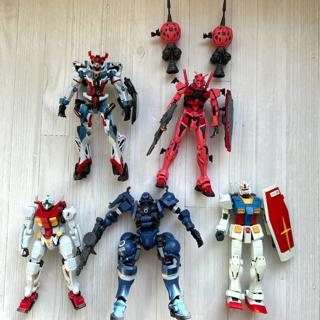 機動戦士ガンダム　HG ジークアクス　ガンプラ 赤いガンダム　ゲルググなど
