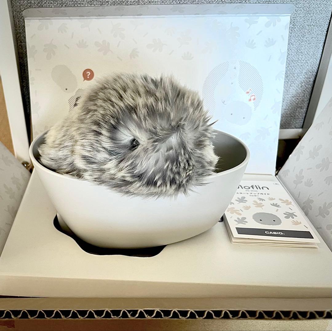 【美品】　Moflin　モフリン　AIペットロボット　シルバー