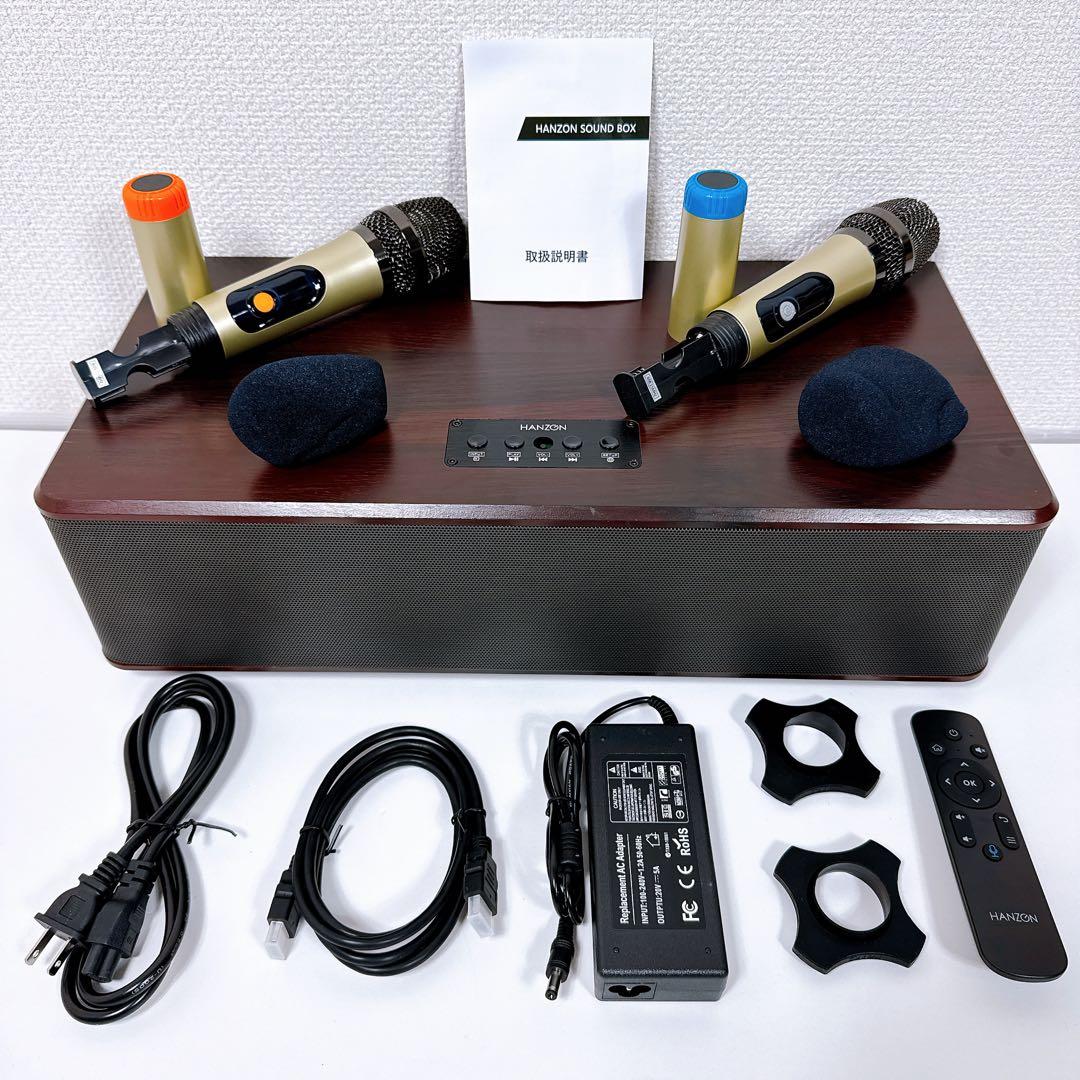 HANZON TX-80HD 木目調 カラオケスピーカー