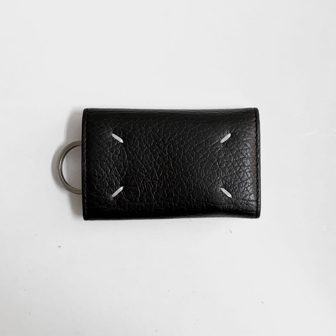 Maison Margiela ブラック レザー キーケース