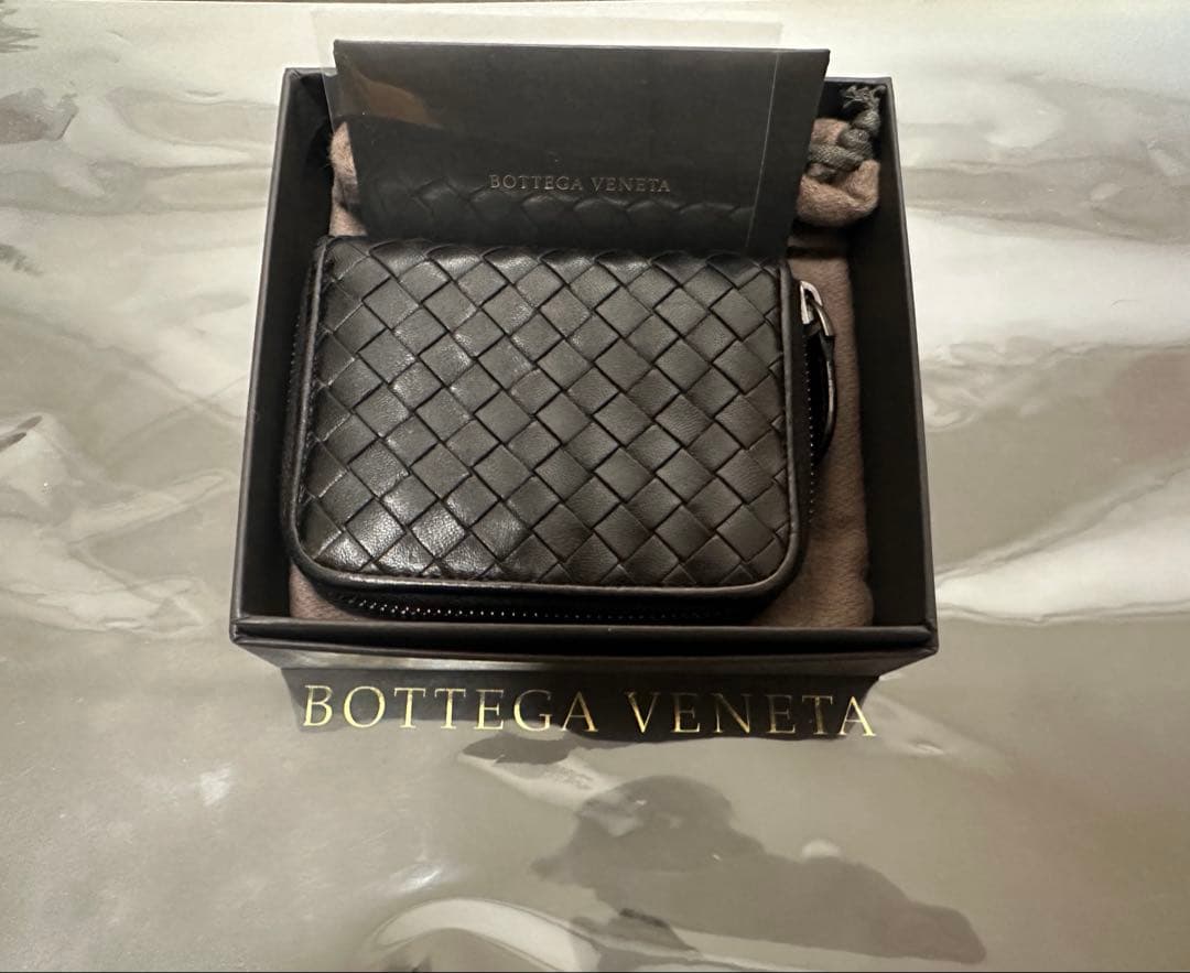 【付属品付】ボッテガヴェネタ イントレチャートケース/ラム/黒1️⃣✨✨