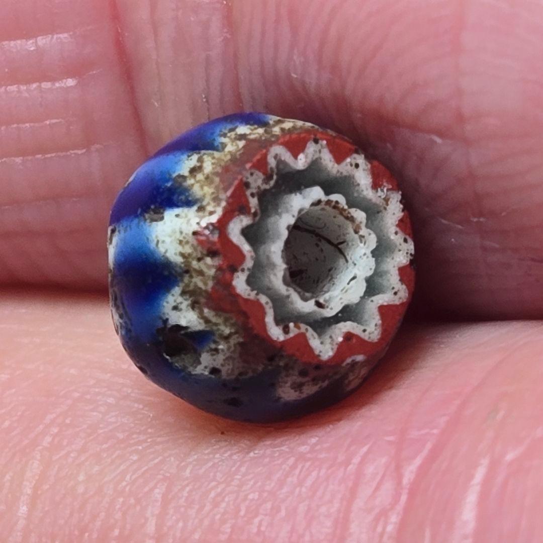 小粒　良雰囲気　7層シェブロンビーズ　goro's等のカスタムに　8