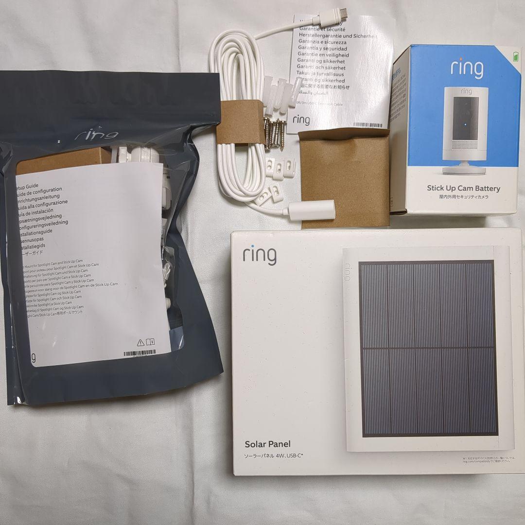 ring stick up cam battery 4点セット