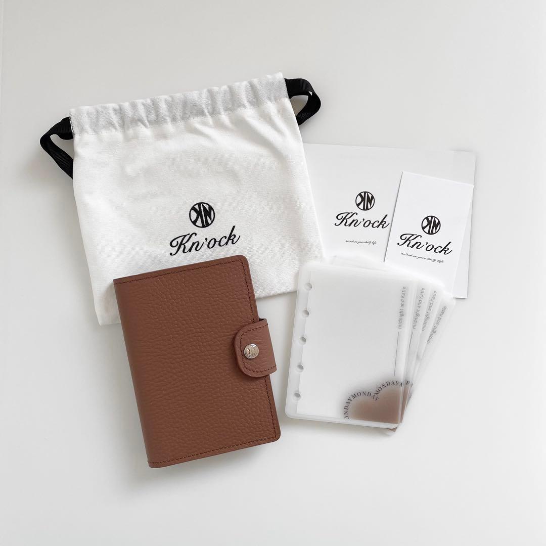 1セット限り　韓国　バインダー　貯金　M5 ブラウン　リフィル　手帳