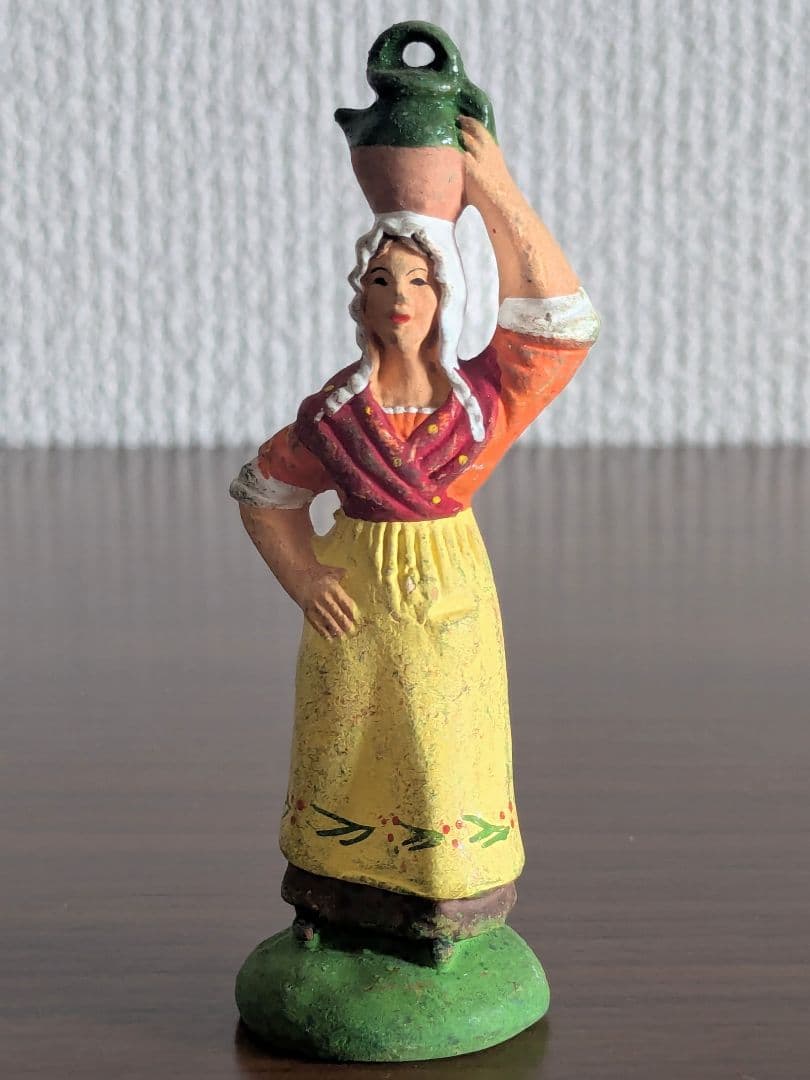 フランス ヴィンテージ サントン 人形 テラコッタ フィギュア 5点 置き物