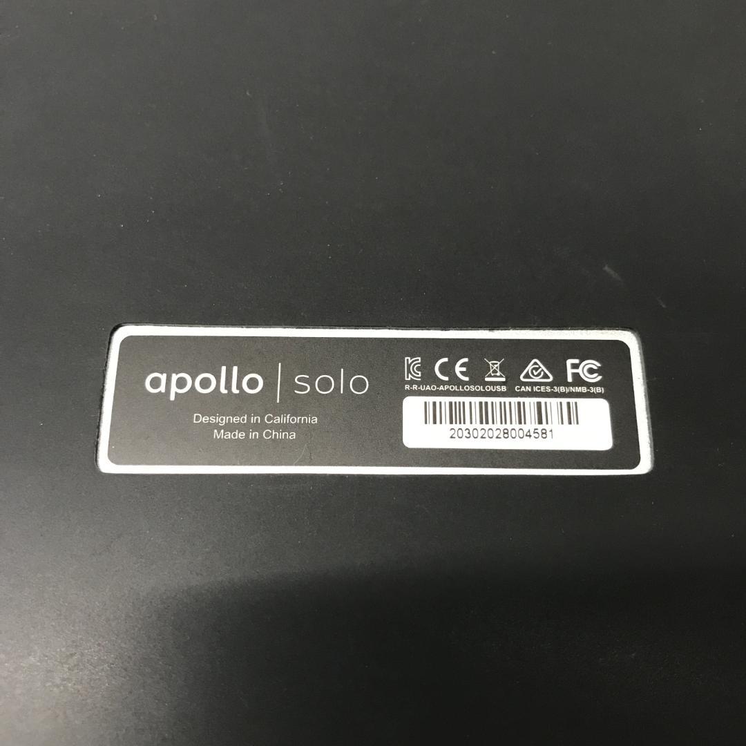 【美品】Universal Audio Apollo Solo USB Win
