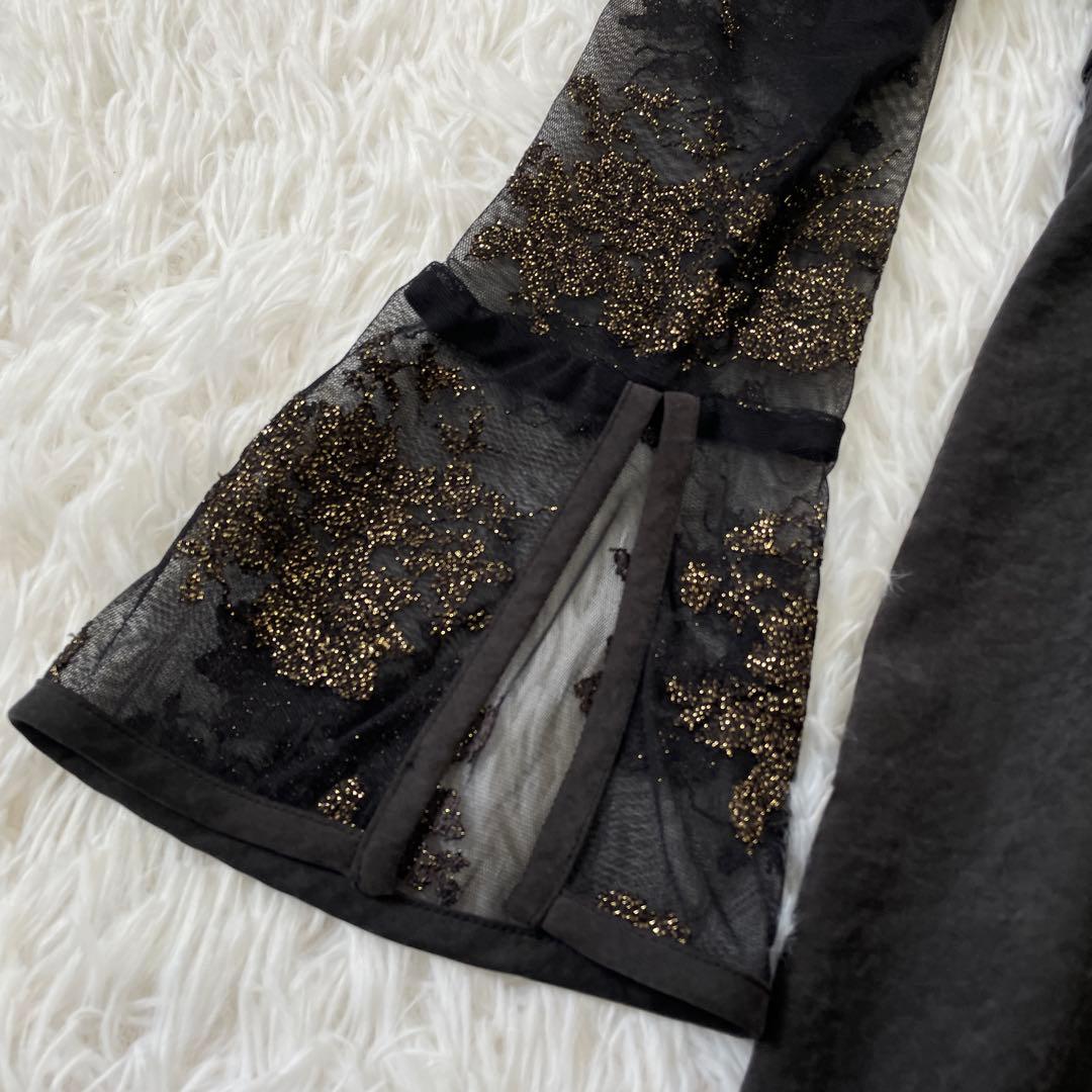 【美品】Ameri FLOWER LACE DRESS インナーキャミ欠品 M