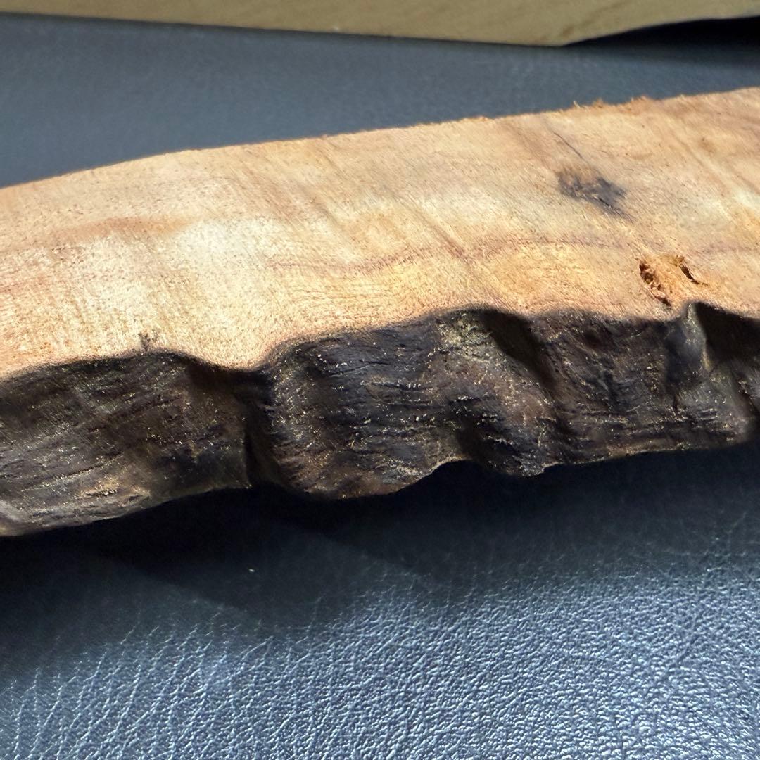 195台湾樟変わり杢　木製シャーペン　強低重心ダブルR 真鍮