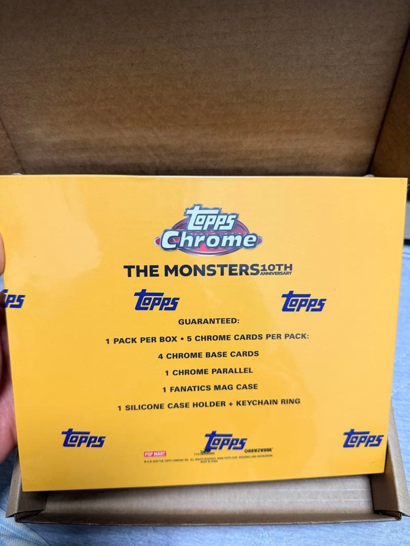 Topps Chrome 10周年記念ボックス　2BOX tops ラブブ