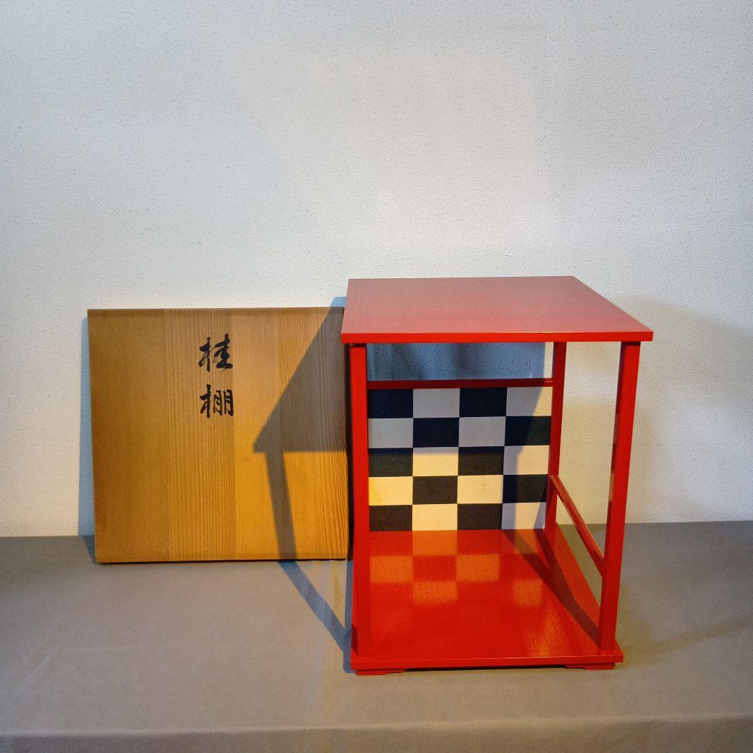 茶道具　桂棚　木箱入