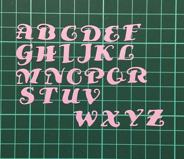 ◆オーダー用◆ダイカット 大文字アルファベット①